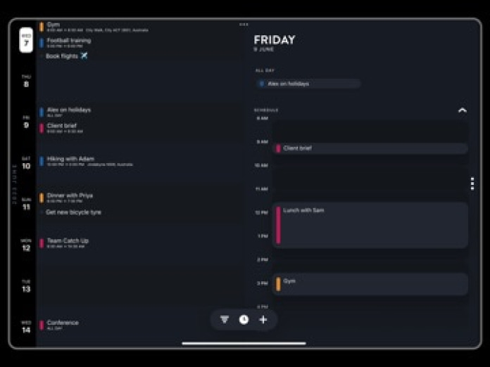 Timepage: Kalender und Planer Tablet-Screenshot7