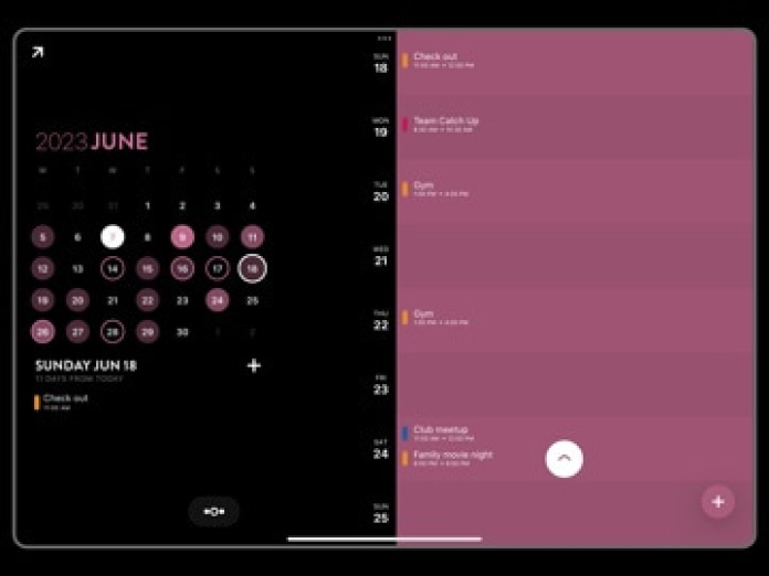 Timepage: Kalender und Planer Tablet-Screenshot