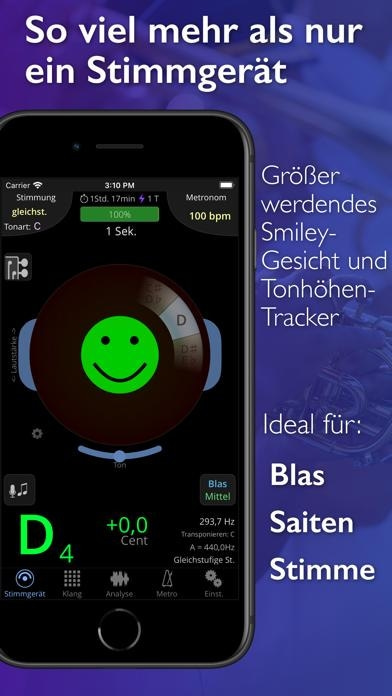 TonalEnergy Stimmgerät & Metro Smartphone-Screenshot