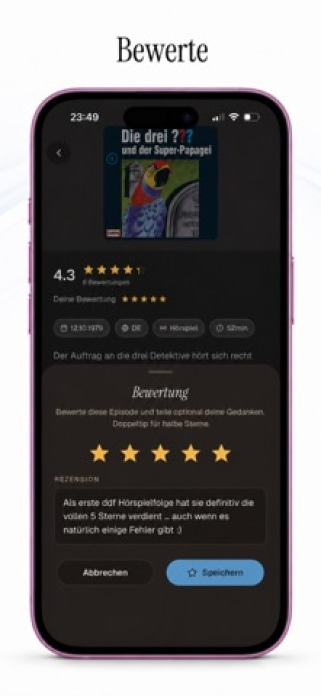 Tonspur - Hörspiele bewerten Smartphone-Screenshot2