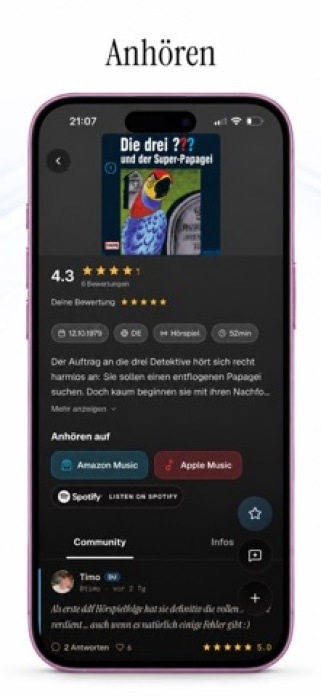 Tonspur - Hörspiele bewerten Smartphone-Screenshot4