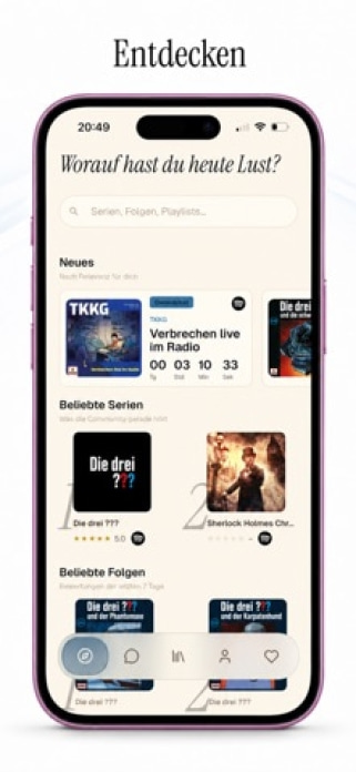 Tonspur - Hörspiele bewerten Smartphone-Screenshot