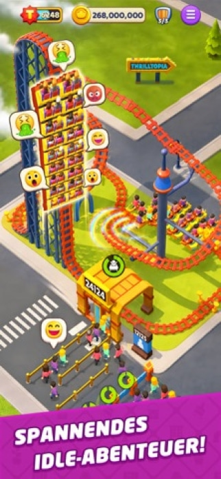Top Tycoon: Coin Theme Empire Smartphone-Screenshot