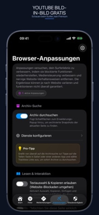 Trackless Links Pro: URL+ Smartphone-Screenshot6