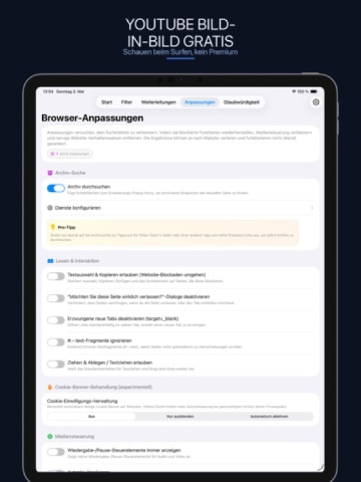 Trackless Links Pro: URL+ Tablet-Screenshot5