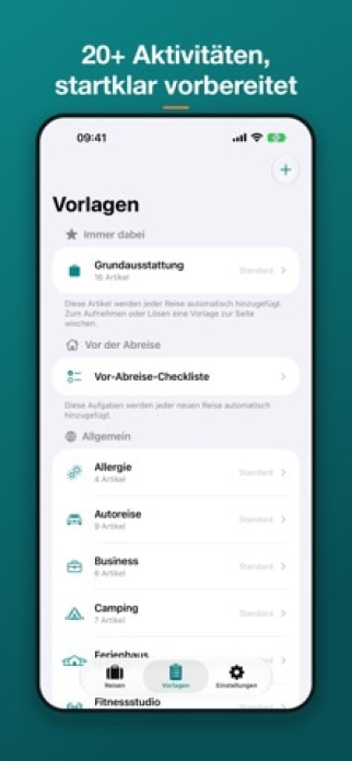 TravelSheet: Smarte Packliste Smartphone-Screenshot8