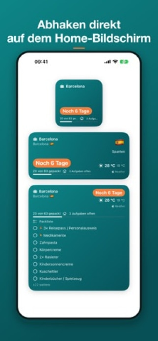 TravelSheet: Smarte Packliste Smartphone-Screenshot9