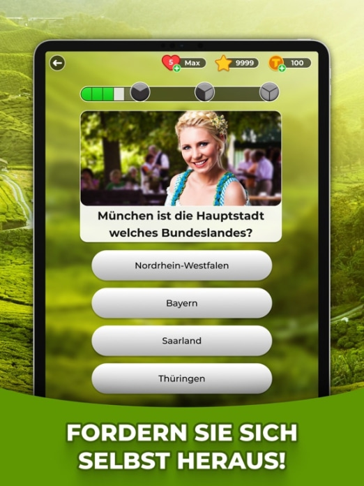 Triviascapes: spannendes Quiz Tablet-Screenshot2