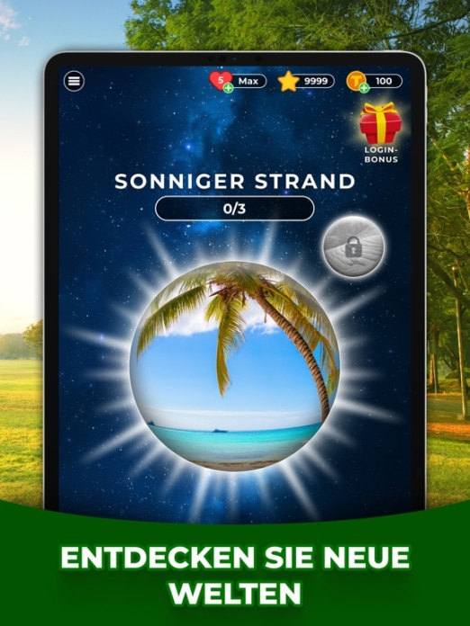 Triviascapes: spannendes Quiz Tablet-Screenshot