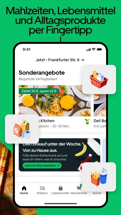 Uber Eats: Essen, Lebensmittel Smartphone-Screenshot2