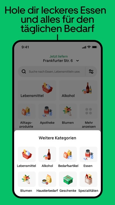 Uber Eats: Essen, Lieferdienst Smartphone-Screenshot7