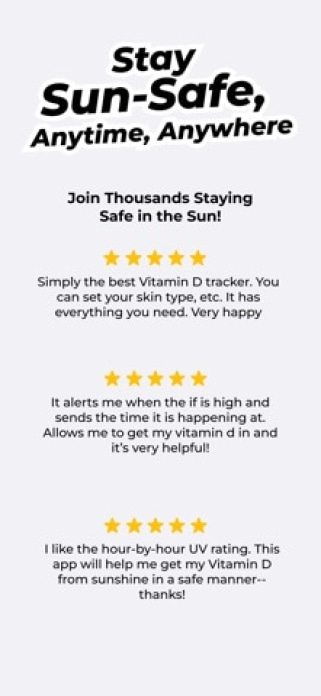 SunSafe: UV Index & Tanning Smartphone-Screenshot9
