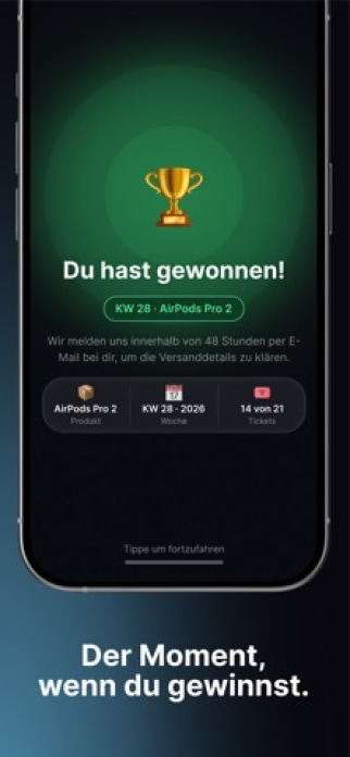 Verloso: Echte Gewinnspiele. Smartphone-Screenshot6