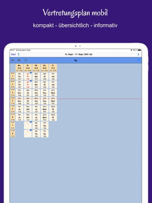 VpMobil24 Tablet-Screenshot