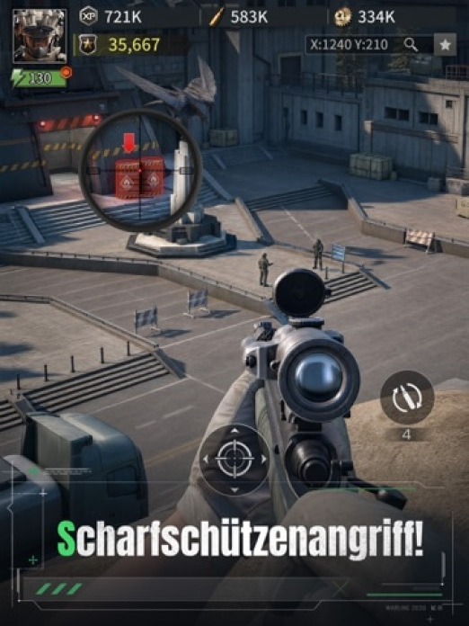 Warline: Sniper Strike Tablet-Screenshot