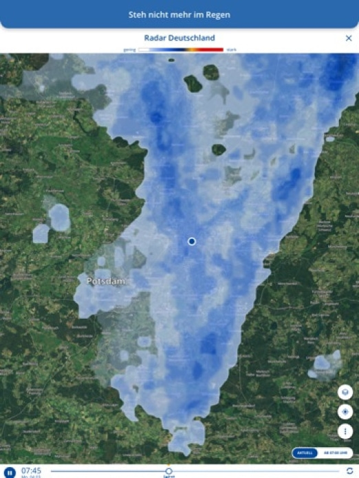 wetter.com Regenradar & Wetter Tablet-Screenshot3