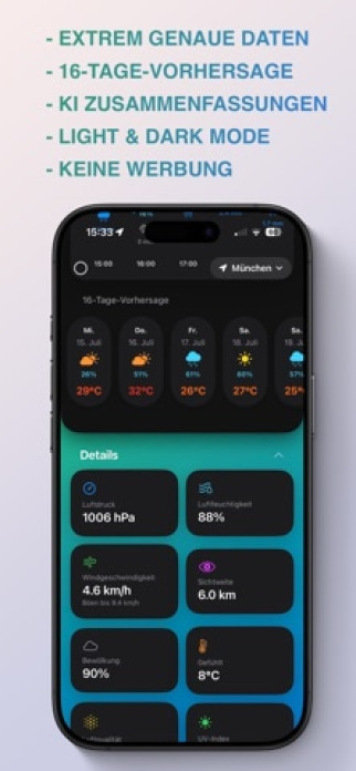 Wetter Ultra - Regen & Widgets Smartphone-Screenshot2