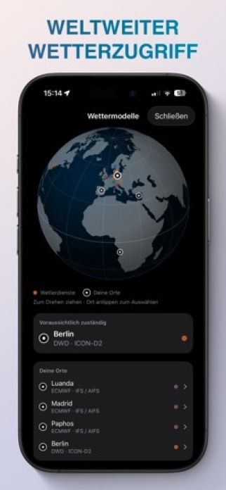 Wetter Ultra - Regen & Widgets Smartphone-Screenshot3