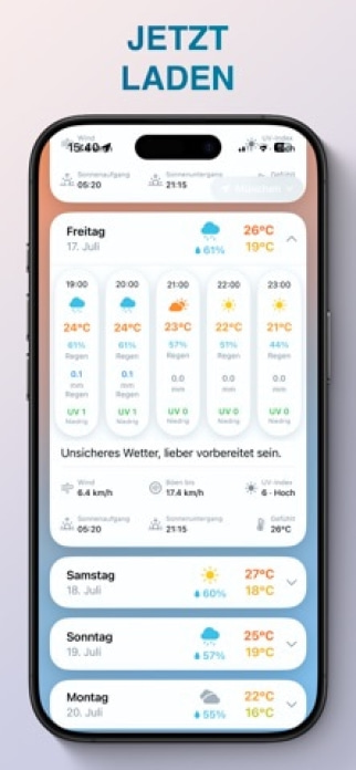 Wetter Ultra - Regen & Widgets Smartphone-Screenshot7