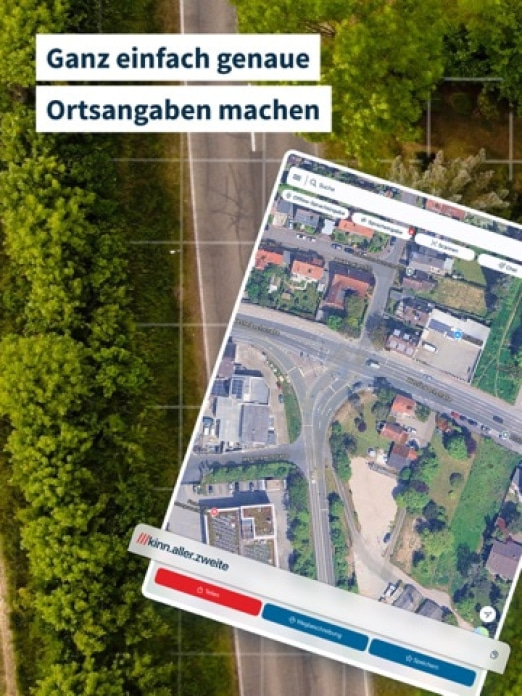 what3words Tablet-Screenshot