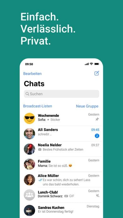 WhatsApp Messenger Smartphone-Screenshot