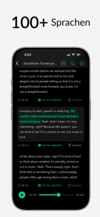Whisper Notes: Sprache zu Text Smartphone-Screenshot3