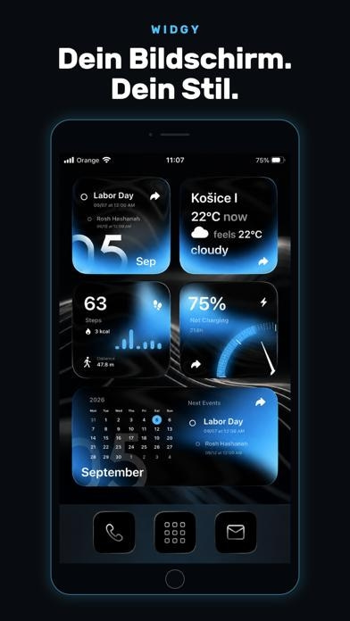 Widgy: Widgets nach Maß Smartphone-Screenshot