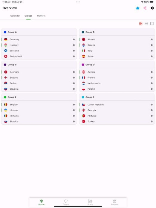 WM 2026 App Tablet-Screenshot
