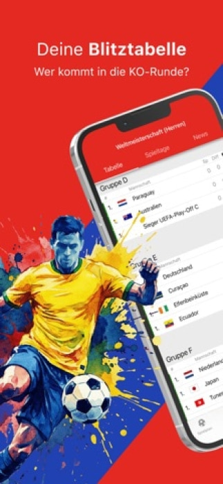 WM App 2027 mit TV.de Live TV Smartphone-Screenshot3