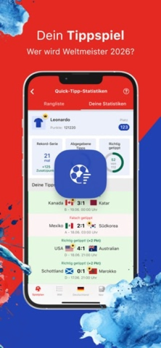 WM App 2027 mit TV.de Live TV Smartphone-Screenshot6