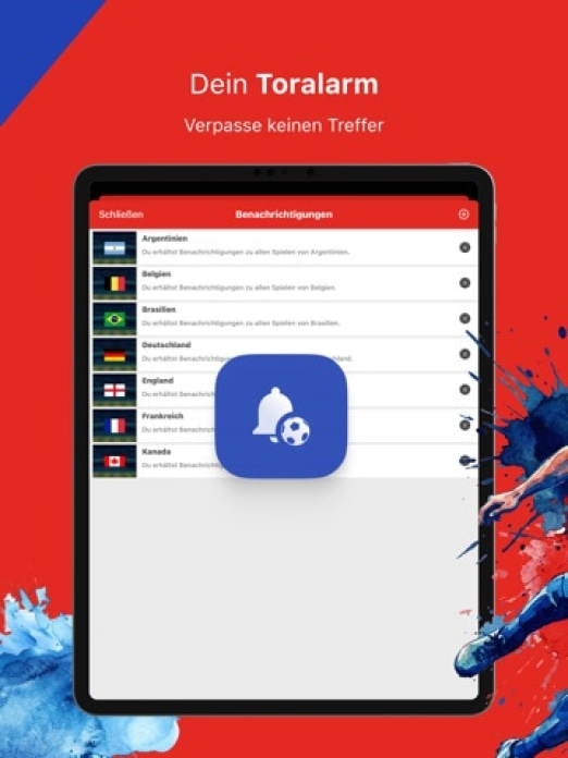 WM App 2027 mit TV.de Live TV Tablet-Screenshot3