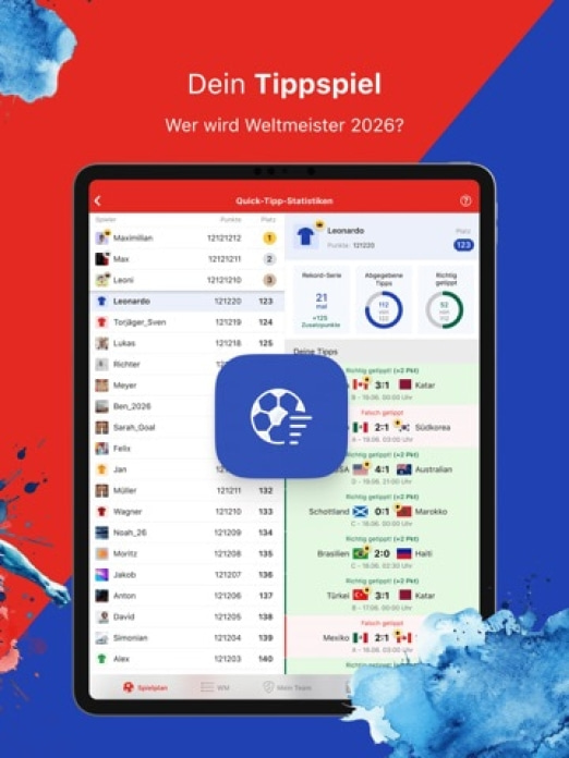 WM App 2027 mit TV.de Live TV Tablet-Screenshot7