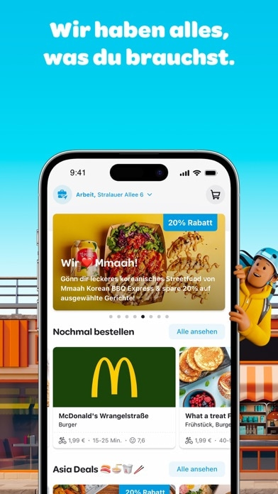 Wolt Lieferdienst Essen & mehr Smartphone-Screenshot2