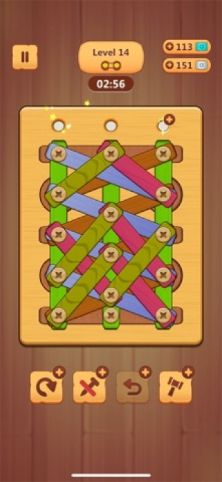 Wood Nuts & Bolts Puzzle Smartphone-Screenshot2