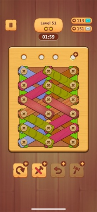 Wood Nuts & Bolts Puzzle Smartphone-Screenshot3