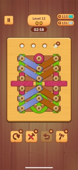 Wood Nuts & Bolts Puzzle Smartphone-Screenshot5
