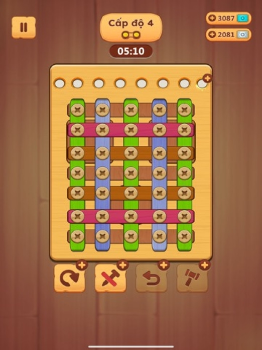Wood Nuts & Bolts Puzzle Tablet-Screenshot