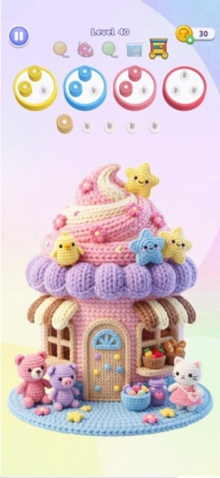 Wool Craze - Wolle Jam Puzzle Smartphone-Screenshot2