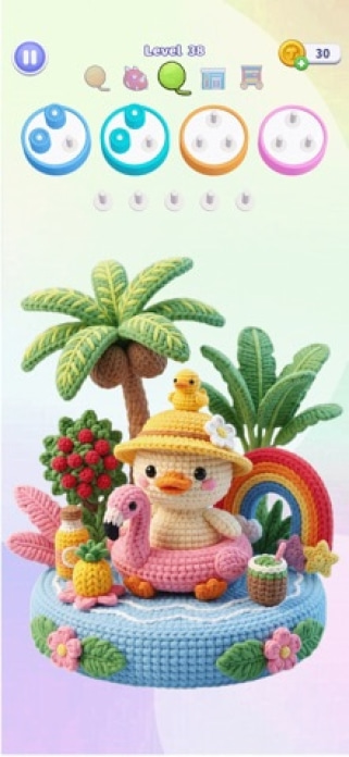 Wool Craze - Wolle Jam Puzzle Smartphone-Screenshot3