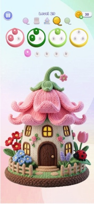 Wool Craze - Wolle Jam Puzzle Smartphone-Screenshot4