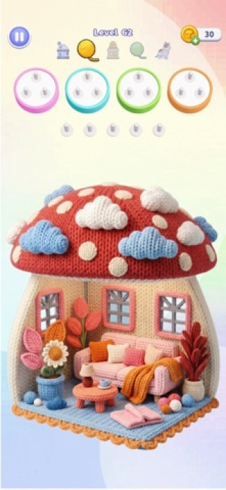 Wool Craze - Wolle Jam Puzzle Smartphone-Screenshot5