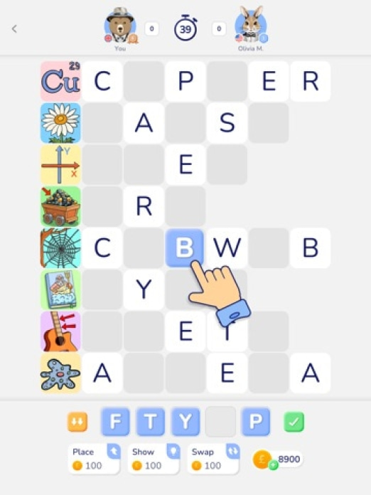 WordPix-Kreuzworträtsel-Spiel Tablet-Screenshot2