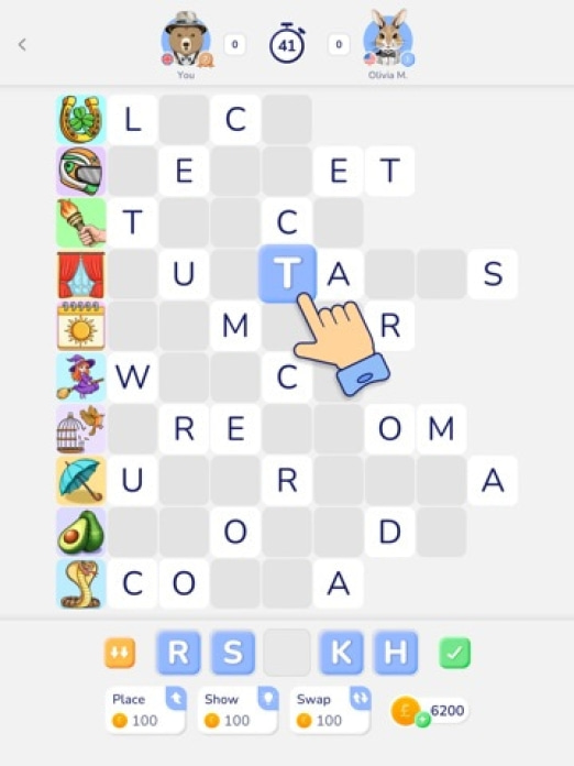 WordPix-Kreuzworträtsel-Spiel Tablet-Screenshot3