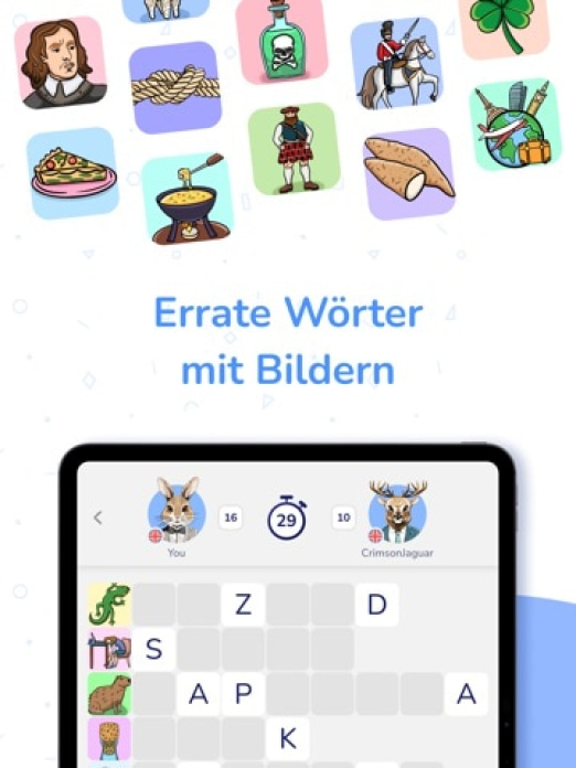 WordPix-Kreuzworträtsel-Spiel Tablet-Screenshot