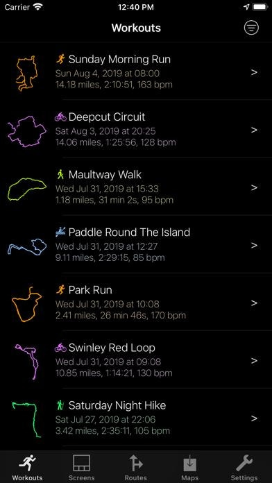 WorkOutDoors Smartphone-Screenshot3