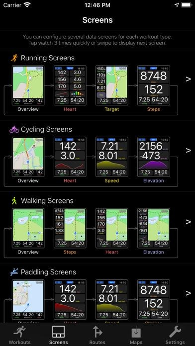 WorkOutDoors Smartphone-Screenshot