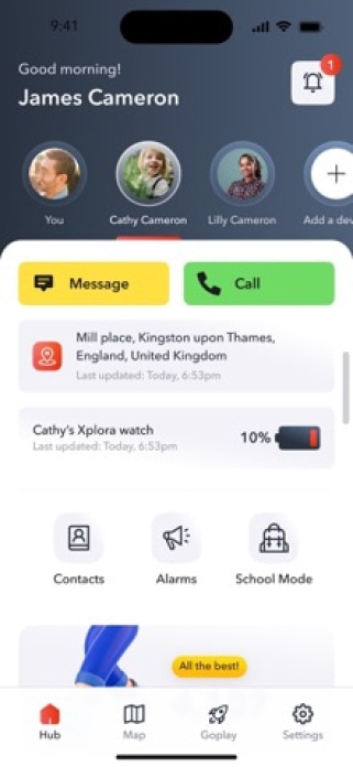Xplora Smartphone-Screenshot