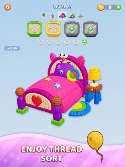 Yarn Fever! Unravel Puzzle Tablet-Screenshot6