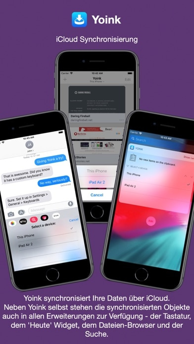 Yoink - Besseres Drag und Drop Smartphone-Screenshot2