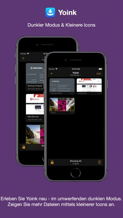 Yoink - Besseres Drag und Drop Smartphone-Screenshot6